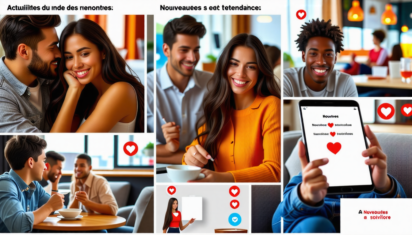 découvrez les dernières actualités du monde des rencontres : explorez les nouveautés et tendances à suivre pour optimiser votre expérience amoureuse et rester informé des innovations en matière de relations.